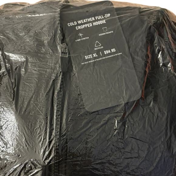 Fabletics Cold Weather Full-Zip Cropped Hoodie | Jacket New - Picture 6 of 6